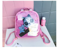Sac à dos transparent chat kawaii - TransparenceSac.com