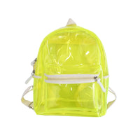 Sac à dos transparent tendance écolier chic - modèle green - TransparenceSac.com