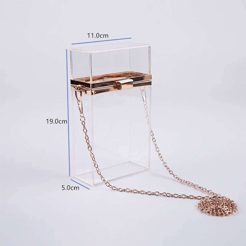 Sac bandoulière transparent tendance mujer