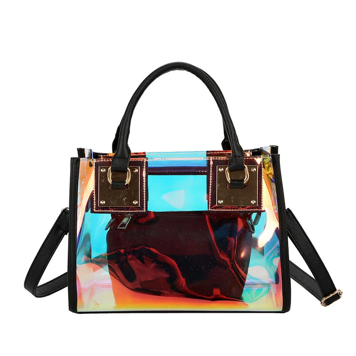Sac à main transparent mode holographique