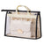 Sac à bandoulière transparent chic élégant - modèle Beige Black / XL - TransparenceSac.com
