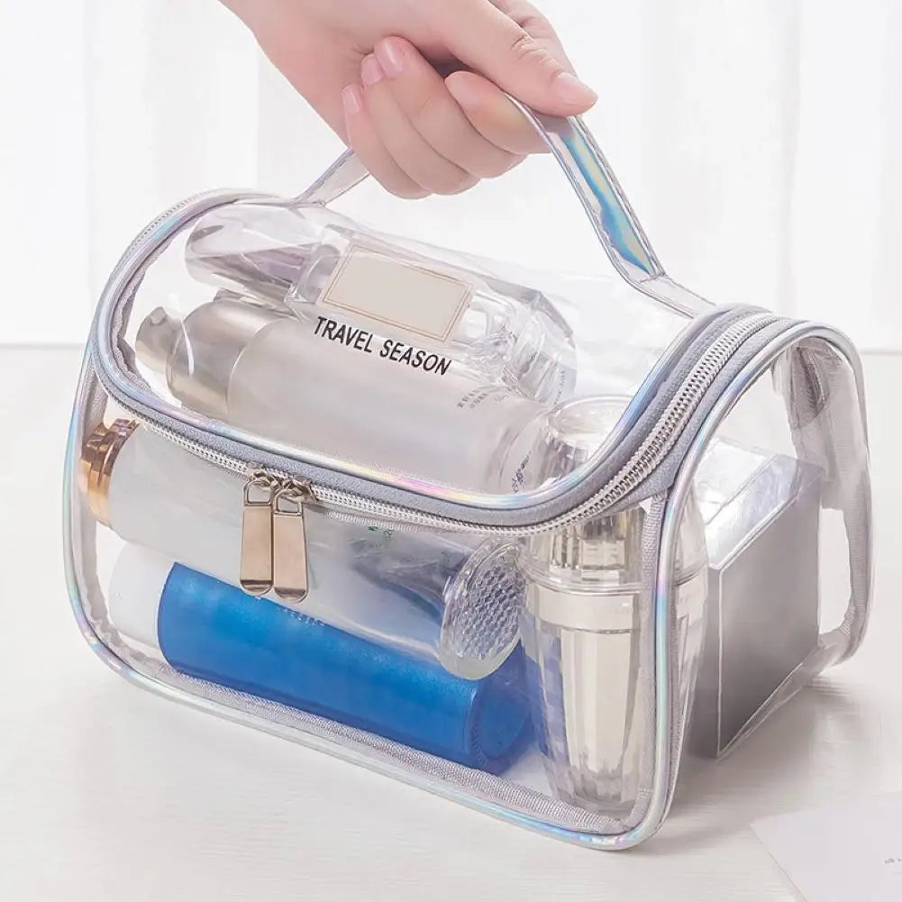 Trousse transparente de voyage fashion