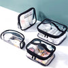 Trousse maquillage transparente multi-usages élégante