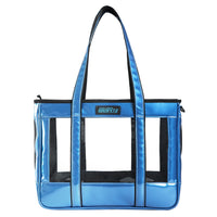 Sac à main transparent bleu tendance - TransparenceSac.com
