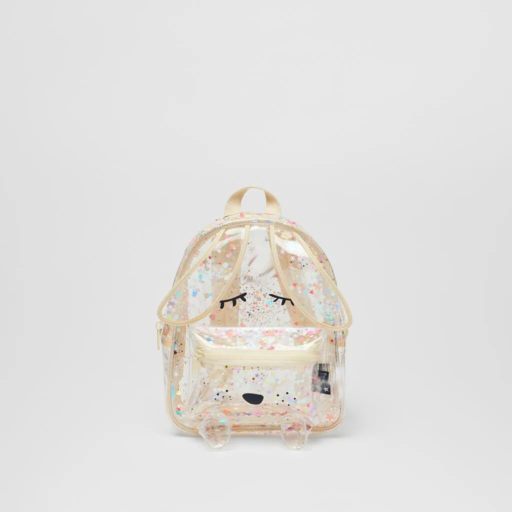 Sac à dos transparent paillettes enfant