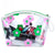 Trousse transparente fleurs colorées - modèle B / 23X5X16cm - TransparenceSac.com