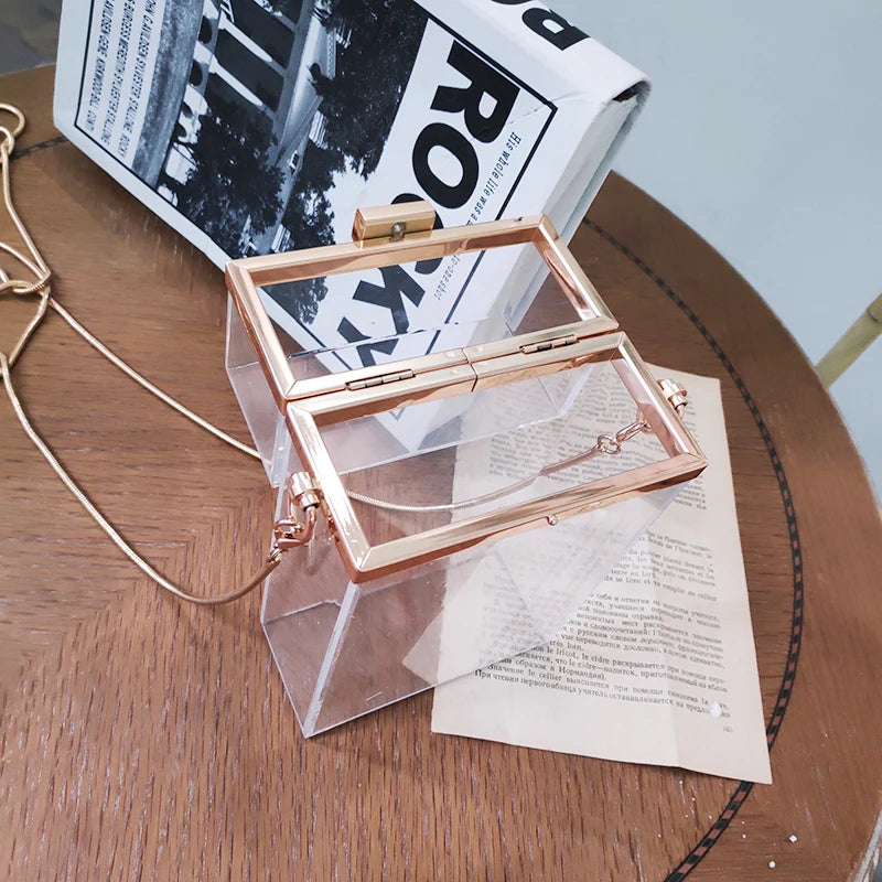 Sac bandoulière transparent tendance mujer