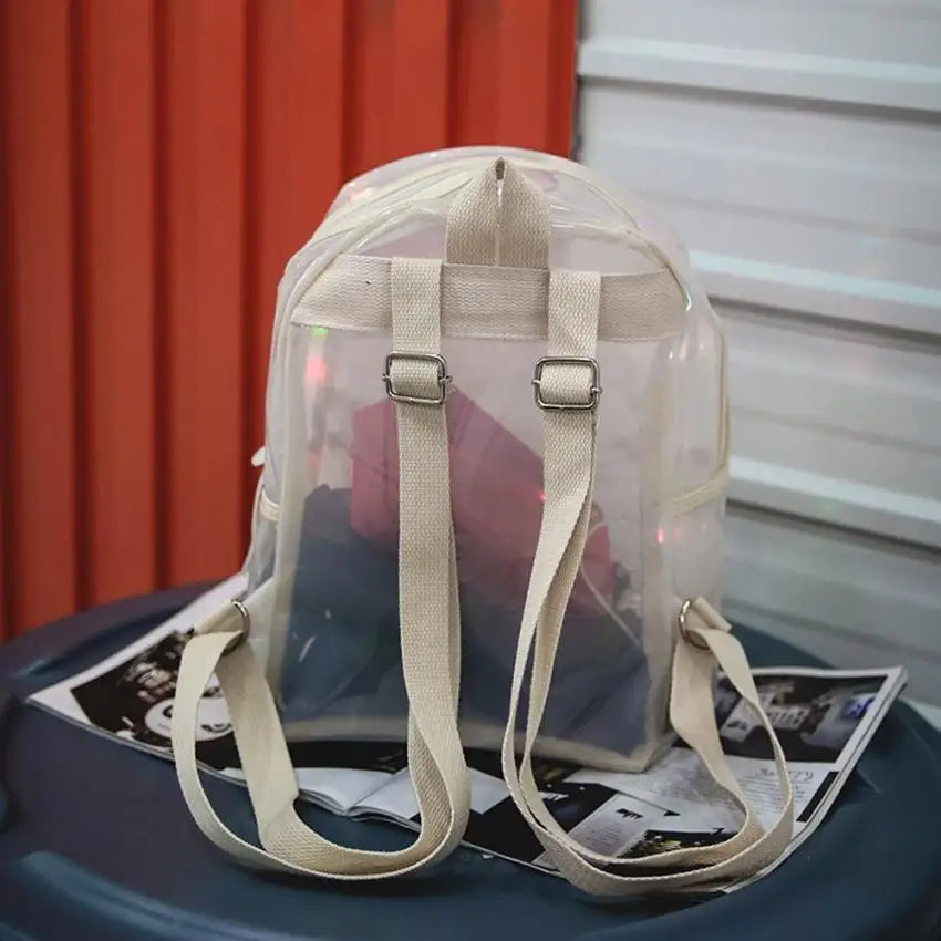 Sac à dos lumineux transparent mode