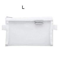 Pochette transparente fashion vert clair - modèle L1 - TransparenceSac.com