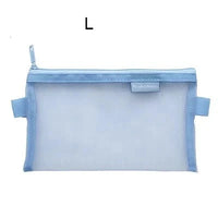 Pochette transparente fashion vert clair - modèle L3 - TransparenceSac.com