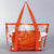 Sac à Main Transparent Chic - modèle Orange / (20cm-30cm) - TransparenceSac.com