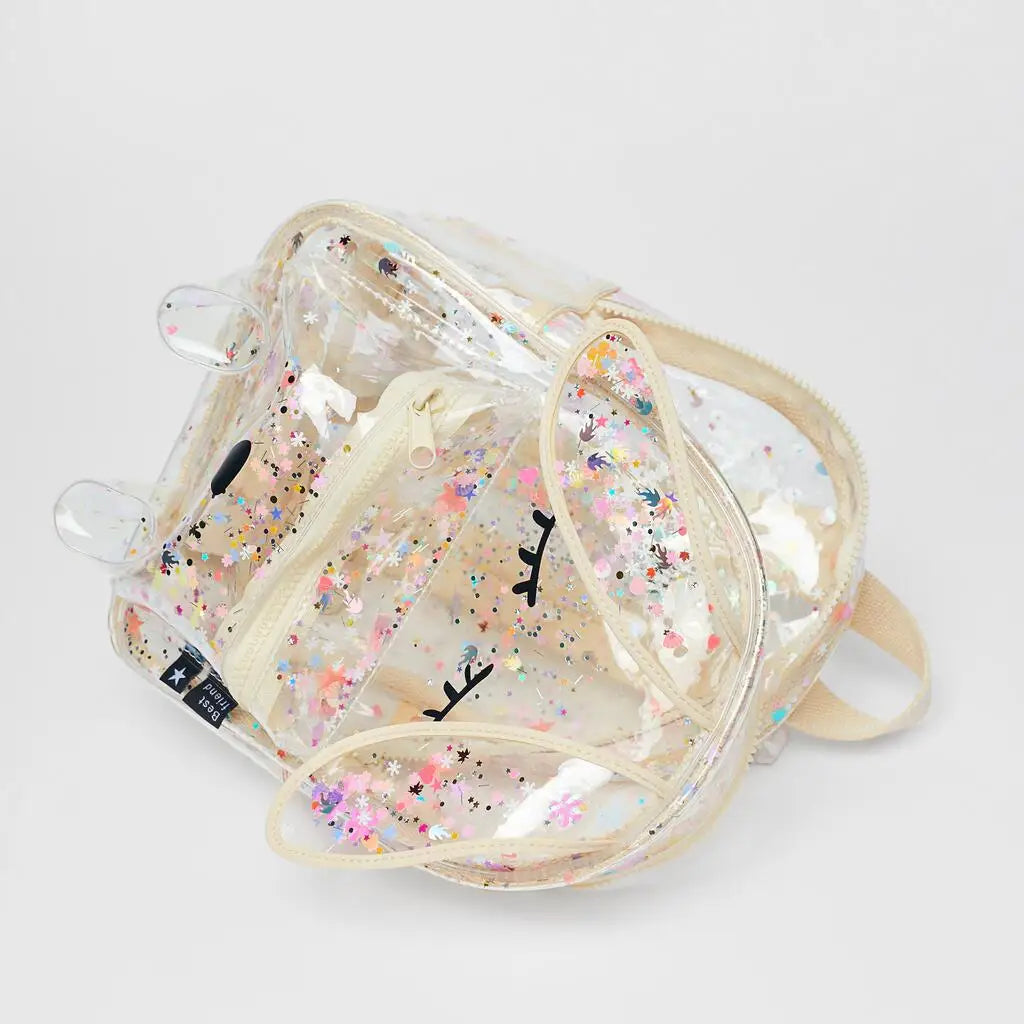 Sac à dos transparent paillettes enfant