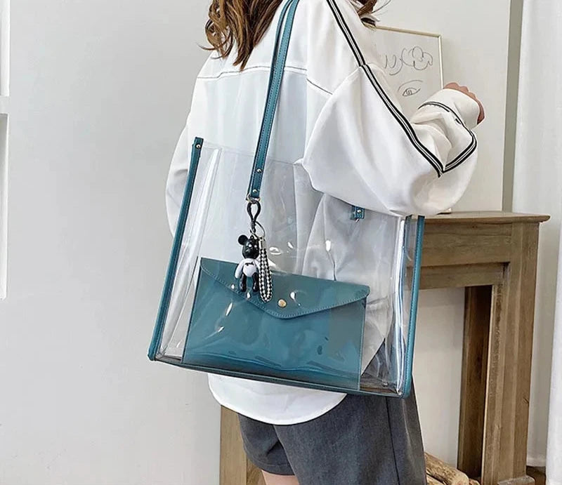 Sac shopping transparent chic et moderne