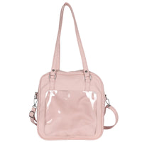 Sac bandoulière transparent tendance violette - modèle pink / S - TransparenceSac.com