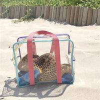 Sac de Plage Transparent Élégant et Pratique