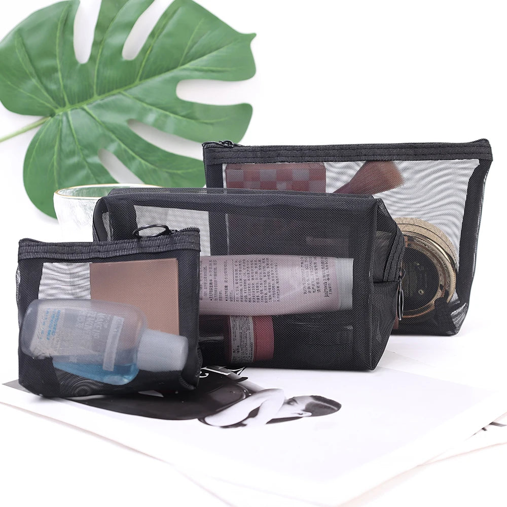 Trousse de toilette transparente chic