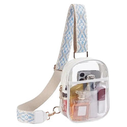 Acheter Sac Transparent Mode Bandoulière Tissée - TransparenceSac.com