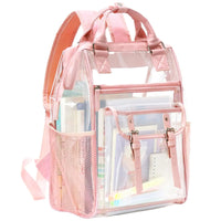 Sac à dos transparent rose moderne - TransparenceSac.com