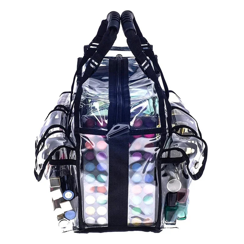 Sac à main transparent multi-poches élégant