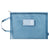 Pochette transparente double compartiment адаптер - modèle Blue single layer - TransparenceSac.com