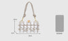 Sac à main transparent filet vert
