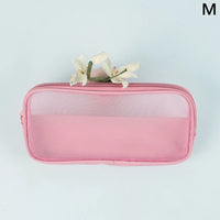 Trousse organiseur rose fashion rangement multi-compartiments - modèle M Pink - TransparenceSac.com