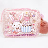 Pochette enfant transparente lapin kawaii