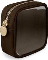 Trousse transparente élégante voyage cosmétique - modèle Coffee-S - TransparenceSac.com