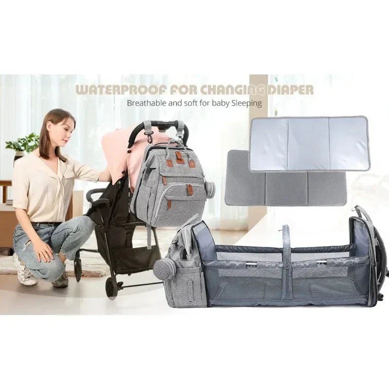 Sac à langer multifonction avec lit intégré