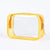Trousse maquillage transparente violette tendance - modèle Yellow - TransparenceSac.com