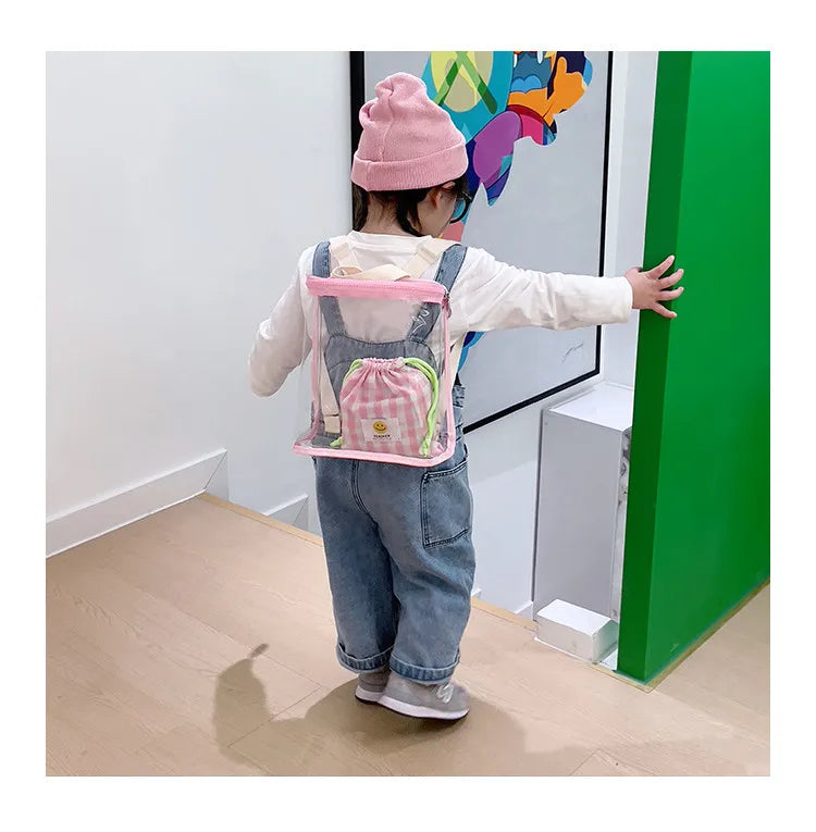 Sac à dos transparent enfant fashion