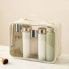 Trousse transparente de voyage compacte