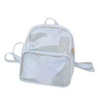 Sac à dos transparent bleu fashion - modèle Beige - TransparenceSac.com