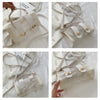 Sac bandoulière transparent motifs graffiti