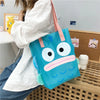 Sac shopping transparent motif poisson bleu
