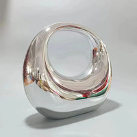 Sac à main design doré élégant - modèle silver / 27x26x9cm - TransparenceSac.com