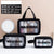 Sac de voyage transparent rose élégant - modèle Black 3 piece set - TransparenceSac.com