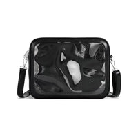 Sac bandoulière transparent noir fashion - TransparenceSac.com