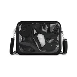Acheter Sac bandoulière transparent noir fashion - TransparenceSac.com