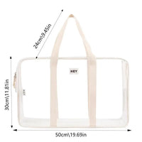 Sac de voyage transparent multicolore tendance - modèle White Color - TransparenceSac.com
