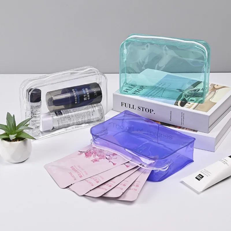 Trousse transparente voyage pour cosmétiques