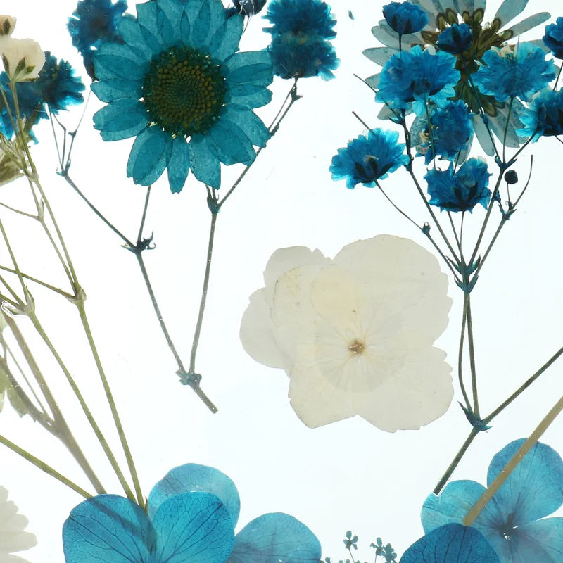 Sac bandoulière transparent fleurs bleues élégante