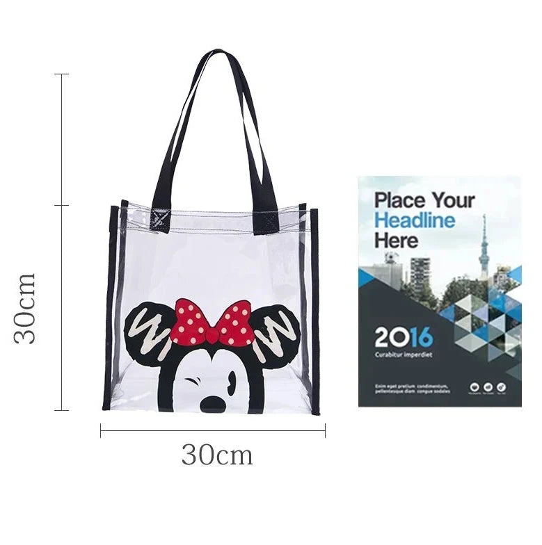 Sac de shopping transparent Minnie Mouse