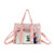 Sac shopping transparent élégant et pratique - modèle Pink - TransparenceSac.com