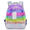 Sac à dos transparent arc-en-ciel holographique