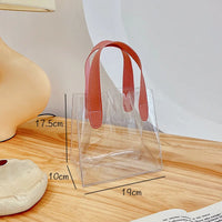 Fourre-tout transparent chic spacieux élégant - modèle Rose - S - TransparenceSac.com