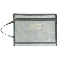 Pochette transparente double compartiment адаптер - modèle Gray double layer - TransparenceSac.com