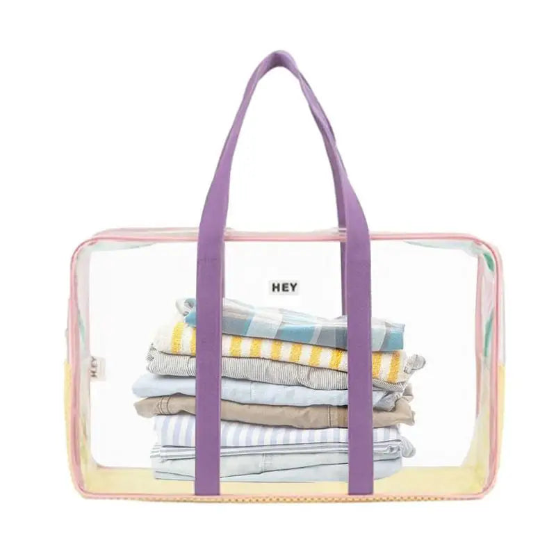 Sac de voyage transparent multicolore tendance