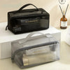 Trousse transparente noire voyage fashion