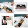 Pochette maquillage transparente chic